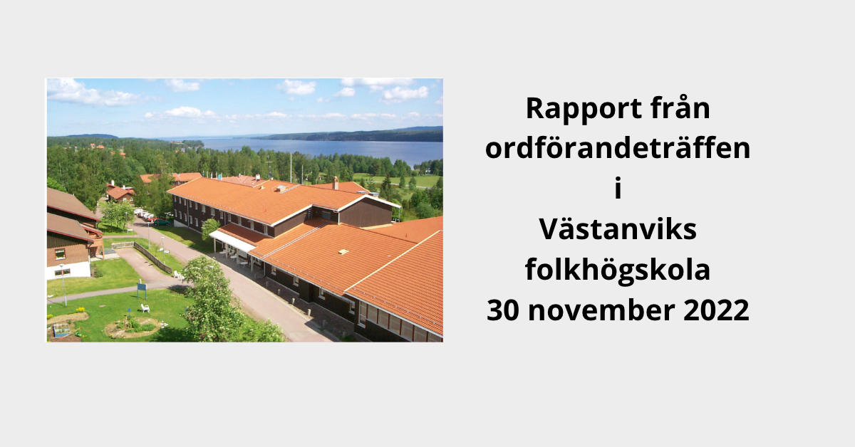 Rapport från ordförandeträffen